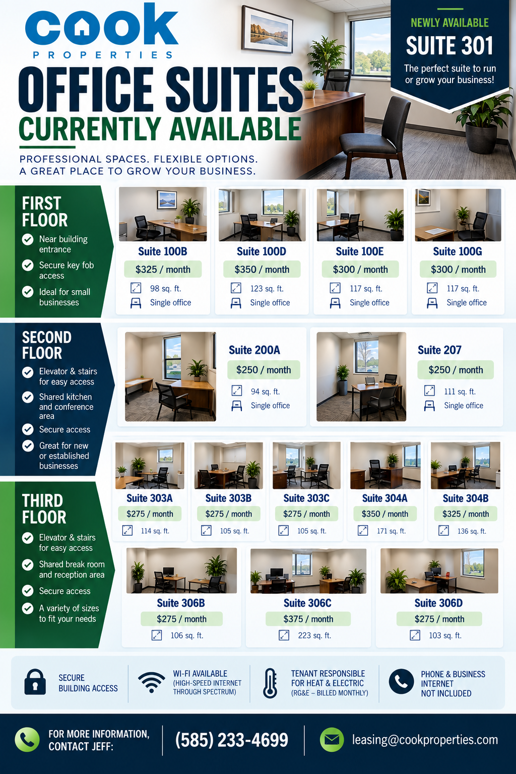 Offices currently available for rent